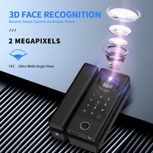 3D Face Glass Door Lock