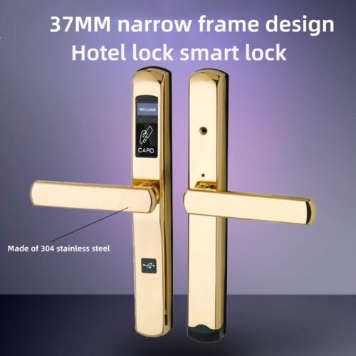Aluminum Door Hotel Lock-Narrow