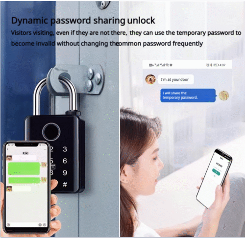 Large fingerprint padlock