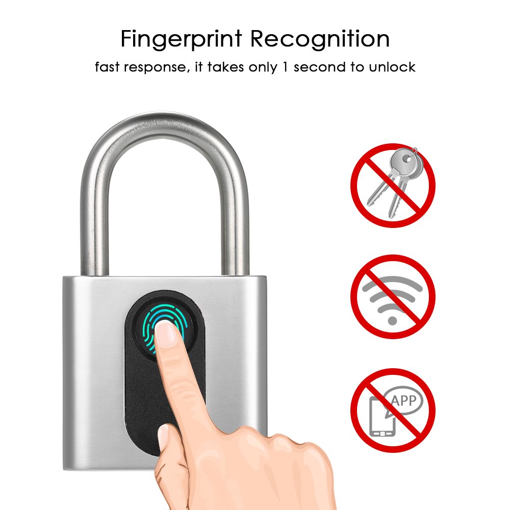Bluetooth APP Fingerprint Padlock